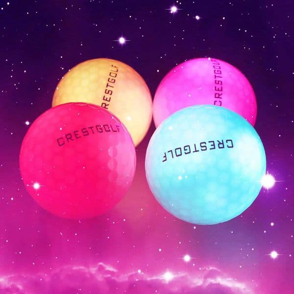 Crestgolf Golf Ball with 3pcs/6pcs/10pcs/30pcs/Pack Night Glow Light Glow LED Golf Ball-Six Color for Your Choice C260522