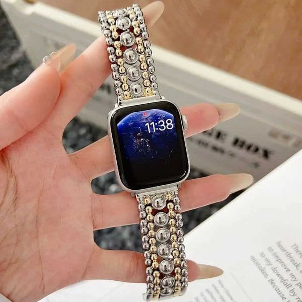 Dressy Metal Bands for Watch Band 42/46/38/40/41/44/45/49mm Pretty Stainless Steel Strap Fancy Bracelet for iWatch CorreaJ260522