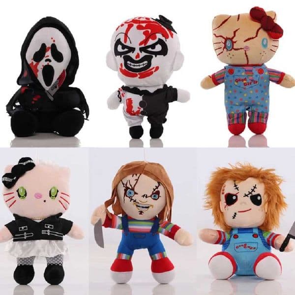 Cartoon TERRIFIER 3 Hello Kitty Clown Horror Kawaii Creative Plush Toy Plush Stuffed Doll Kids Halloween Gift Room Decorate Doll L260522