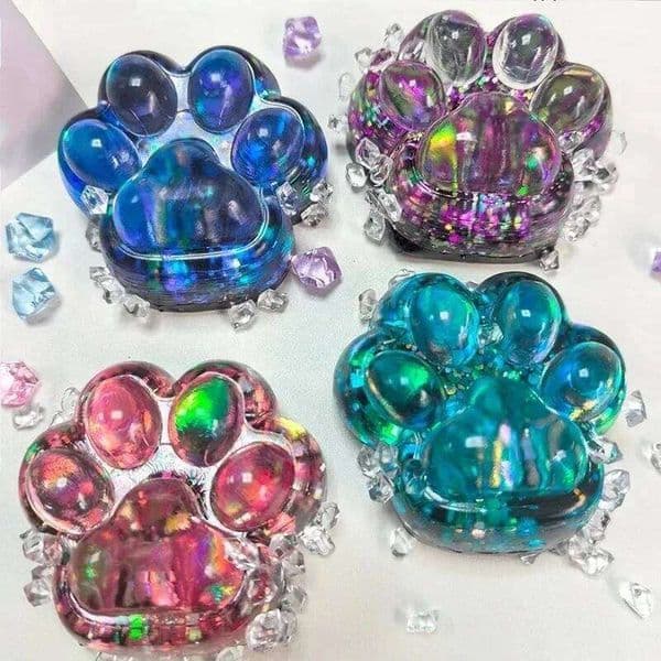 Taba Squishy Cat Paw Squeeze Kawaii Sticky Squishies Fidget Toys Birthday Party Favors Novelty Things for Kids Adults 26Y0523