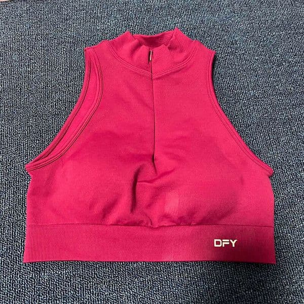 Designer Yoga Dfyned Tops Dyfne Gym Set Leggings Zipper Vest With Strong Wrapping Shockproof Features Sports Fitness Cycling Women Fitness Clothing