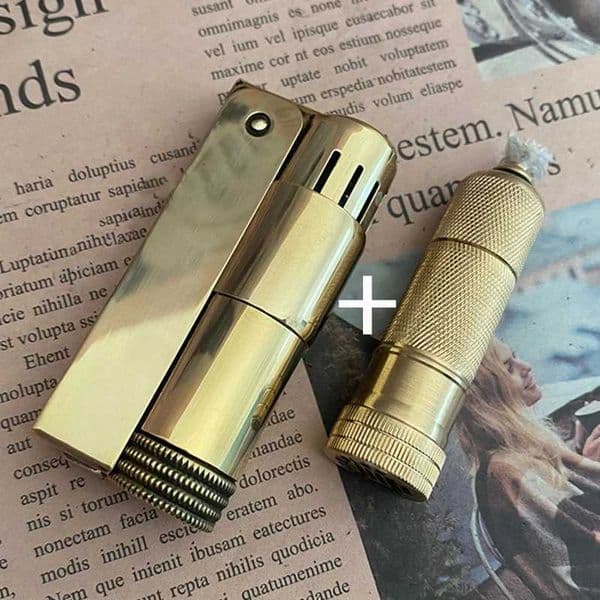 ic Imco Copper LighterSealed Brass Oil Tank Combination Old-Fashioned Retro Sealed Oil Pot With Long Battery LifeL260522