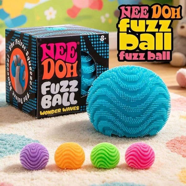 NeeDoh Fuzz Blind Box Series Desktop Ornament Relief Toys Suitable For People Under Pressure Fun Soft Stress Ball 26L0523