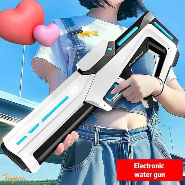 Electric Automatic Water Storage Gun Toys Portable Children Summer Beach Outdoor Fight Fantasy Spray Gun Toys Boy Kid AdultGame L260523