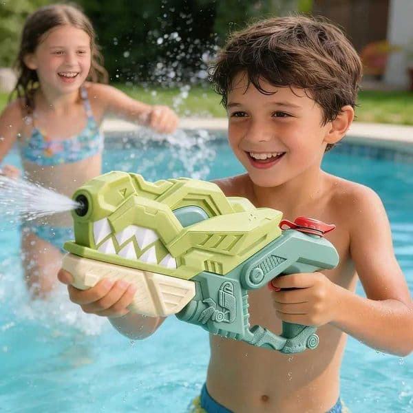 Dinosaur Water Gun Toys for Kids Pull-out Squirt Gun Leak-proof Summer Beach Swimming Pool Outdoor Water Fight Toy L260523