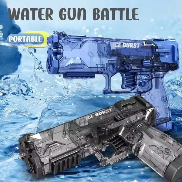 Portable Children Water Gun Manual Ice Burst Automatic Reloading Waterguns Summer Outdoor Pool Garden Fight Games Toys for Kids L260523