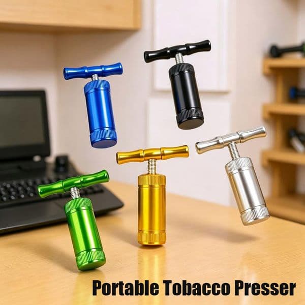 Tobacco Presser Grinder Crusher Herbal Herb Tobacco Press Grinder Herb Crusher Compressor Multi-function Tobacco Grinding Tool