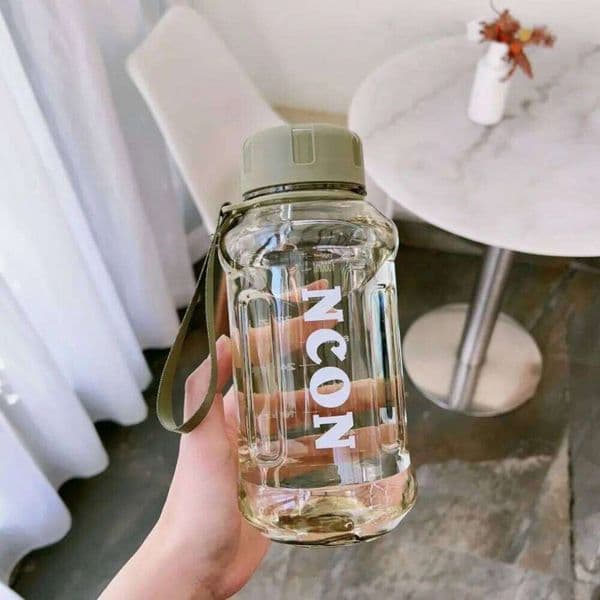 Outdoor Sports 850/1100/1300ml Clear Water Bottle Leakproof Lightweight Drinking Cup Large Capacity Travel Kettle 26W0523