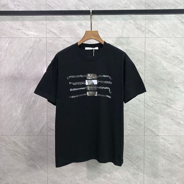 Distressed Vintage Graphic Tee with Rhinestones Casual Streetwear Short Sleeve T Shirt For Men Women 26ss 0522