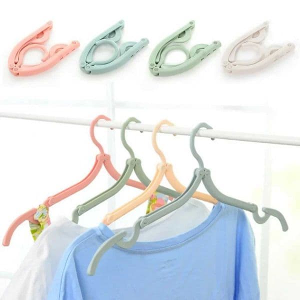 Portable Folding Drying Rack - Multi-Functional Hanger Space Saving for Travel/Household Adjustable Hook Foldable Design L260523