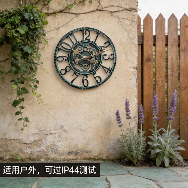 Outdoor Waterproof Garden Wall Clock European Style Gear Clock Craft Decoration ClockL260523GWS2