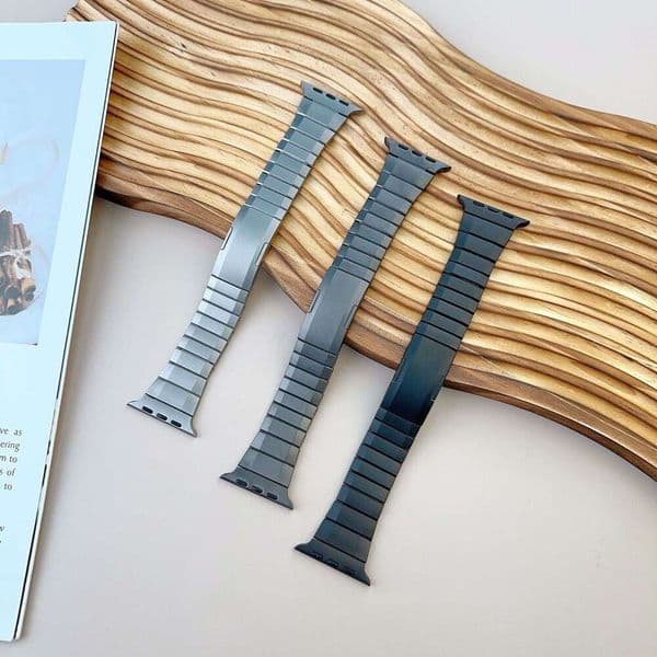 Suitable for Apple S1098765SE watch strap, curved quick-release stainless steel metal applewatch strap