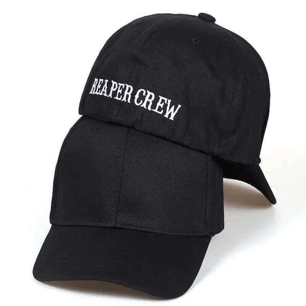 Unisex Rear Seal REAPER CREW Embroidery Baseball Caps Spring And Autumn Outdoor Adjustable Casual Hats Sunscreen Hat 26L0523