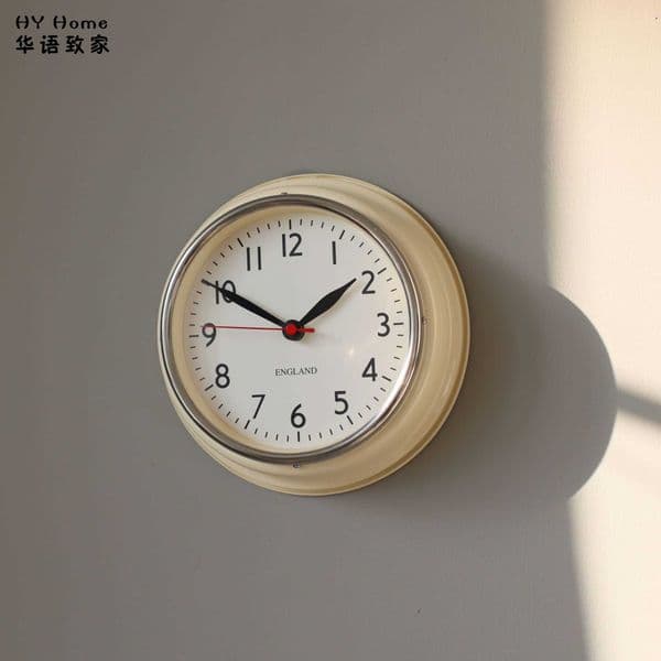 Chinese-style Nordic minimalist ultra-quiet wall clock with a high-end feel for living room and bedroom fashionable and simple clockL2605239F7B