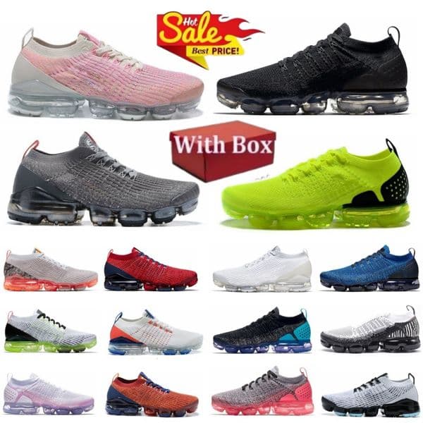 Knitted Running Shoes Mens Vp 2.0 3.0 5.0 CNY Triple Black White Orange Iron Grey Pink Red Usa Cream Blue Oreo Night Purple Volt Women Men Trainers Outdoor Shoes