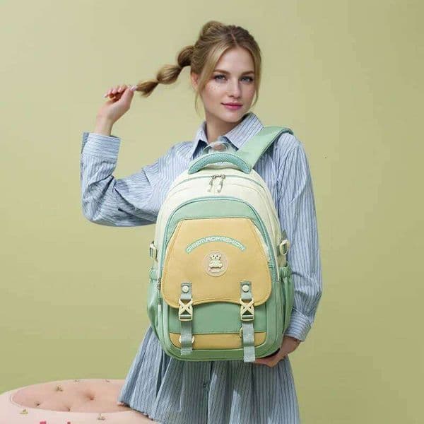 Schoolbag Female Student Large Capacity Appearance Junior High School Preppy Style Simple Brand Backpack