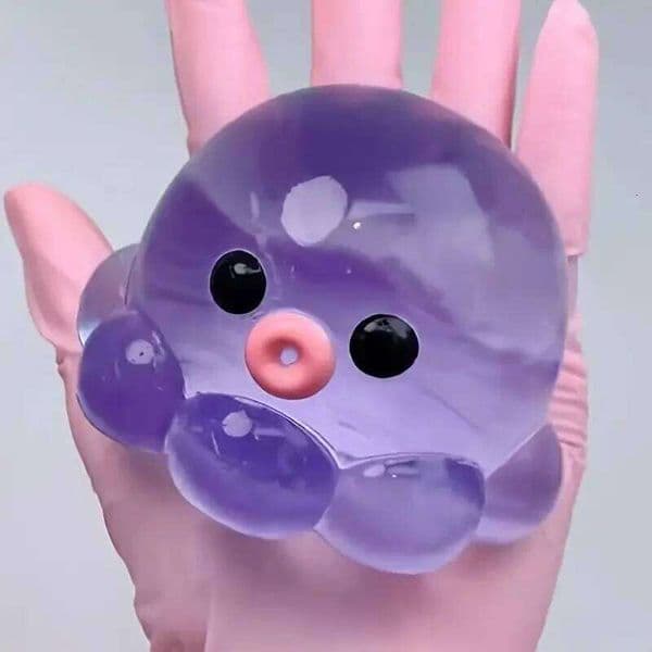 Homemade Bubble Octopus Squeeze Toy for Relax Fun Party & Birthday Gift Slow Rebound TPR Material Interactive Sensory Game Toys 26Y0523