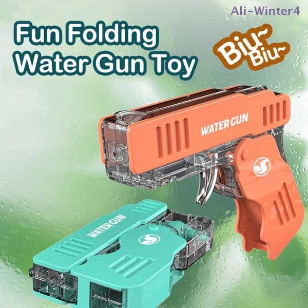 Winter4Summer Water Gun Beach Toy Creative Folding Water Gun Children Water Gun Toy Outdoor Mini Water Spray Gun Gifts L260523