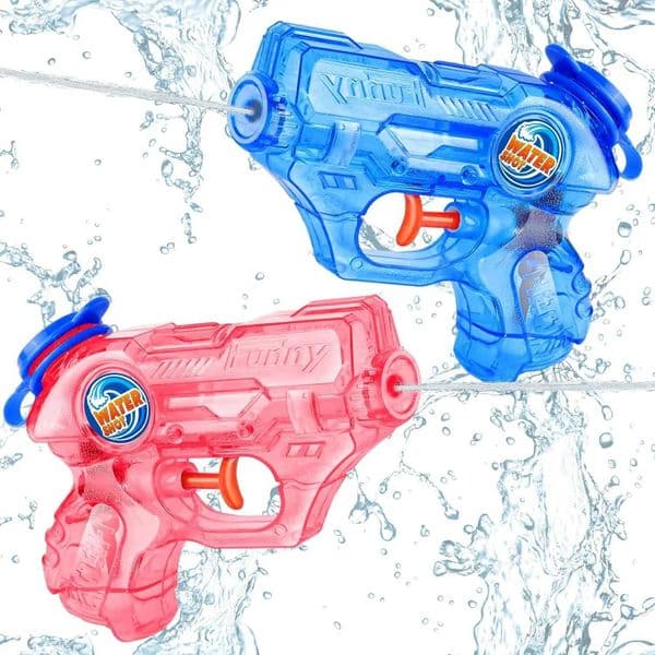 2 Pack Kids Water Guns Mini Soaker Pistols for Summer Pool Beach Outdoor Play Fun Gift Toys L260523