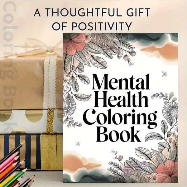 Coloring Book Psychological Health with Inspirational Quotes Suitable for Adults To Relax and Unwind M26023