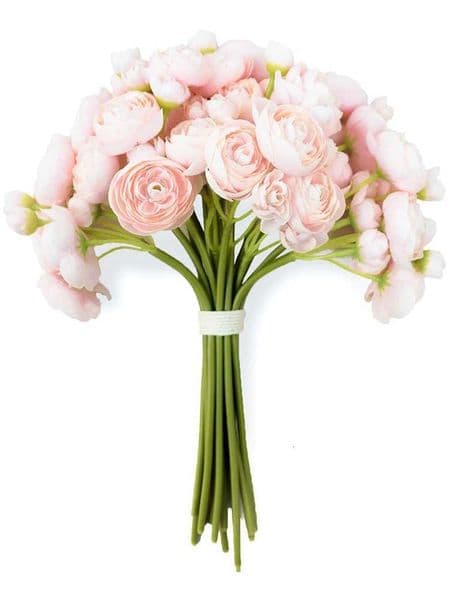 6pcs Ranunculus Artificial Flower DIY Bouquet Bulk Fake Flowers Wedding Arrangements Bridal Shower Decor Home Room Decorations L260522