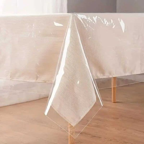 PVC transparent tablecloth with a thickness of 025mm heat-resistant waterproof and oil resistant dining table mat 1pc L260521