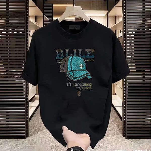 New Summer Thin Quick-Dry Men's Short Sleeve T-Shirt Casual Stylish Trendy Versatile Student Sports Top