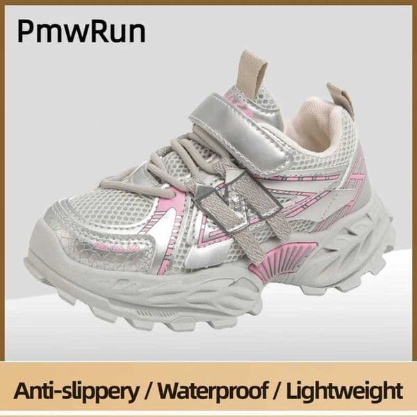 Trend Fashion Childrens Sport Shoes PU Leather Breathable Teenager Kids Sneakers Outdoor Boys Girls Running Shoes Teenager L260523