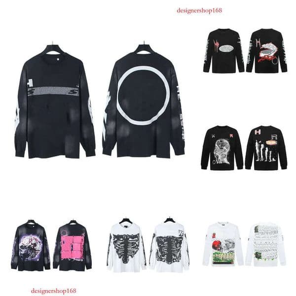 Graphic Mens Shirts Sweashirt Long Sleeve Designer Shirts Fashion Streetwear Hip Hop Loose Men Clothing Mens Designer T Shirt Hoodies