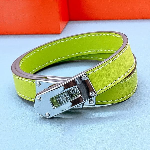 Designer Bracelet for Women Stainless Steel 18K Gold Plated Bangle Genuine Leather Bangles Luxury Jewlery Designer Signature Premium Free Shipping Buy One Get One