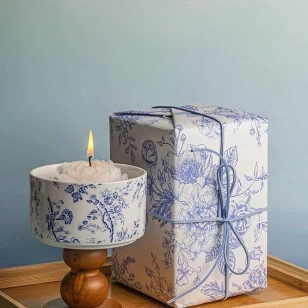 Camellia Aromatherapy Candle Gift Box Holiday Gift Soybean Wax Bedroom Aromatherapy Souvenir Gift T260520