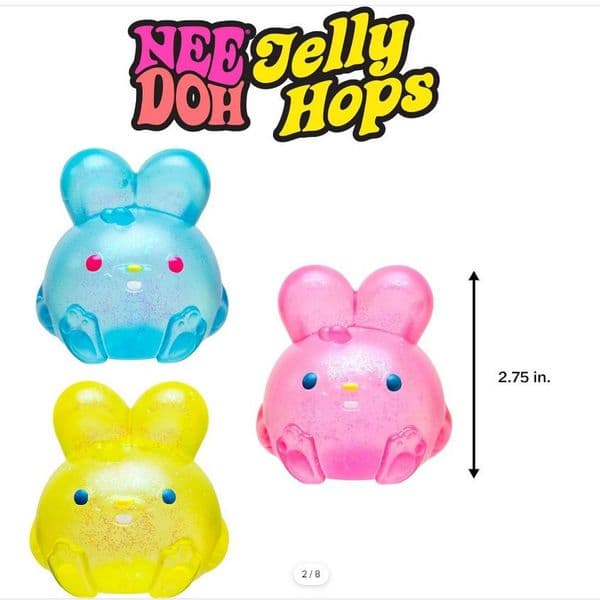 NeeDoh Jelly Hops Decompression Toy Slow Rebound Squishy Toys Anxiety Squeeze Object For Focus