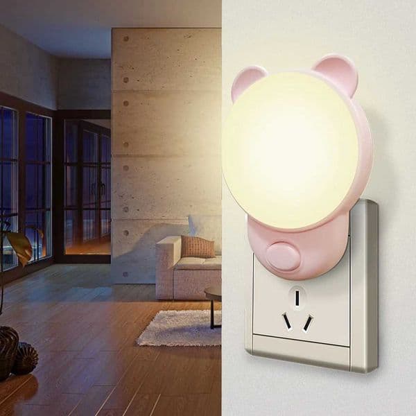 LED Plug-in Night Light LED Dimmer Baby Nursing Eye Sleep Light Bedroom Sleep Light Plug LED Energy Saving Cute Mini Lamp M260522