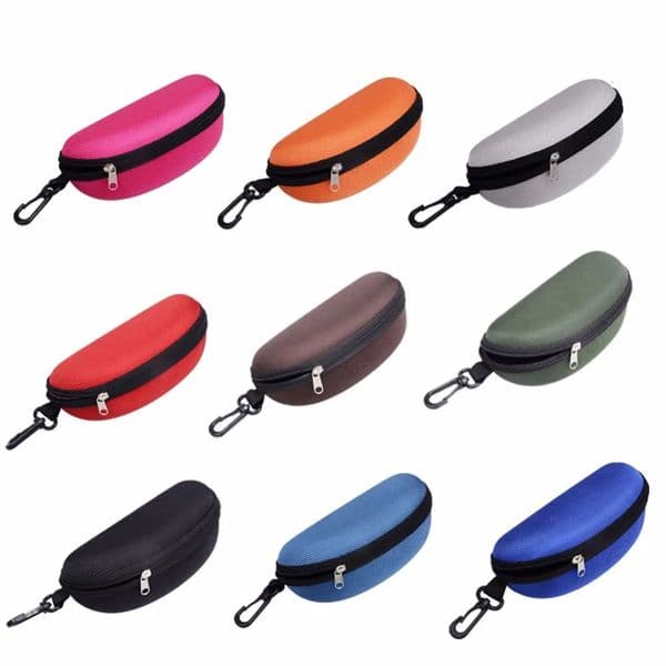 Portable EVA Glasses Case with Carabiner Hook Colorful Sunglasses Hard Case Zipper Eyeglasses Protector Box Holder 2026 260522