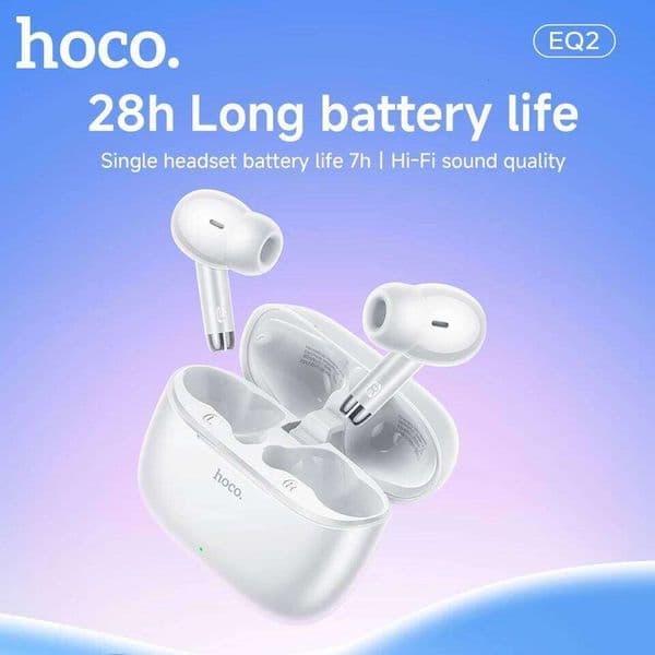 HOCO EQ2 True Wireless BT 5.3 Earbuds Touch Control Stereo In-Ear Headphones Built-In Microphone Sports Compatible 26Y0523