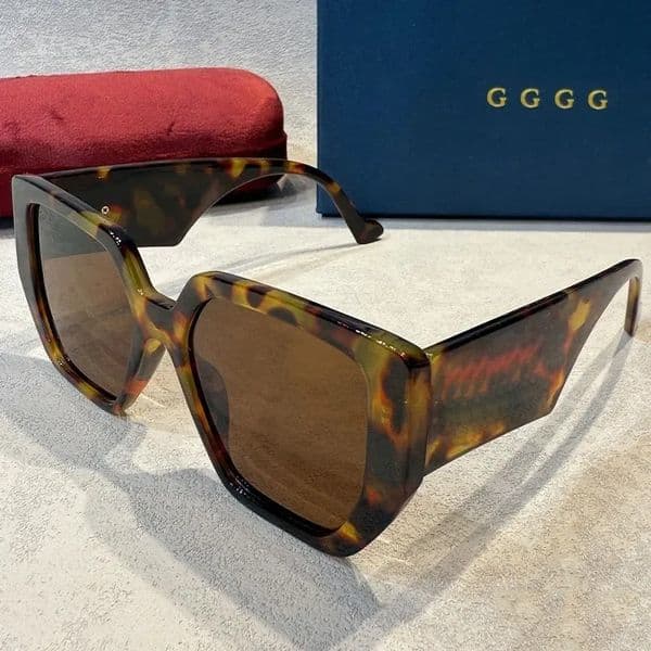 Sunglasses Designer Women Designer Sunglasses Black Square Frame Gg Glasses Uv Protection Fashion Shades With Brand Gift Box 139