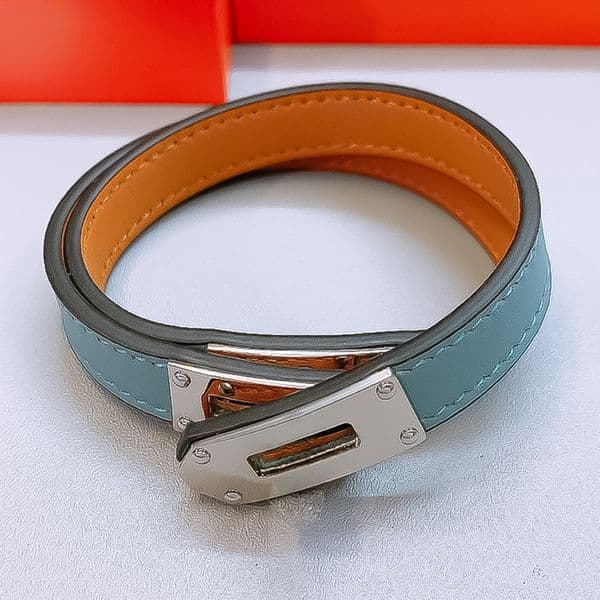 Designer Bracelet for Women Stainless Steel 18K Gold Plated Bangle Genuine Leather Bangles Luxury Jewlery Designer Modern Elegant Free Shipping Buy One Get One