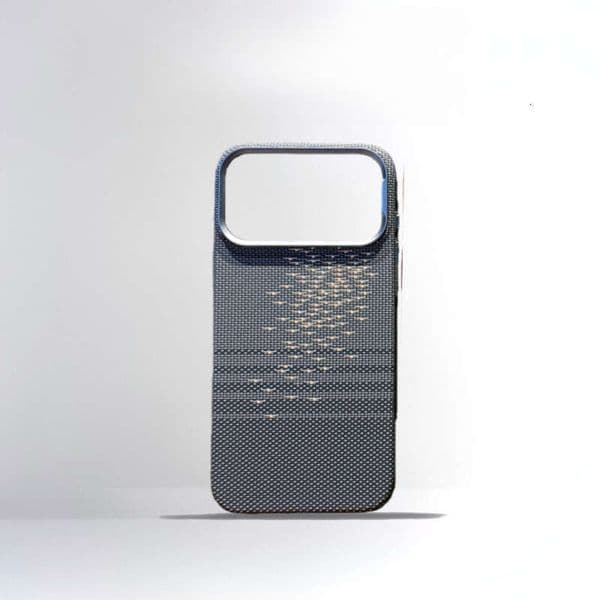 PITAKA Kevlar Style Aramid Fiber Magnetic Case Designer Phone Case Compatible With I 17 Pro Max Slim Cover Loating Light Sparkling Woven Texture Case