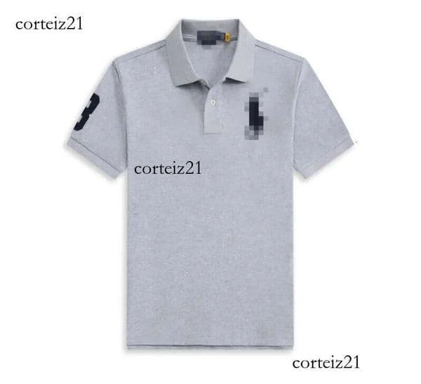 Polo Shirts Cotton Luxury Classic Lauent Short Sleeve Letter Pony Embroidered Tops Men Women T Shirts Cotton Casual Men Pony Tees 75d