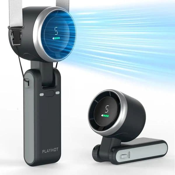 2025 Portable Handheld Turbo Fan 5 Gear Wind Hand Fan Handheld Fan Portable Mini Hand Fans USB Rechargeable Turbo Fa 260520