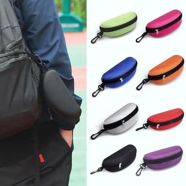 Unisex Travel Portable EVA Zipper with Hook Eyeglasses Case Glasses Storage Box Men Women Sunglasses Reading Protector Cover 260522