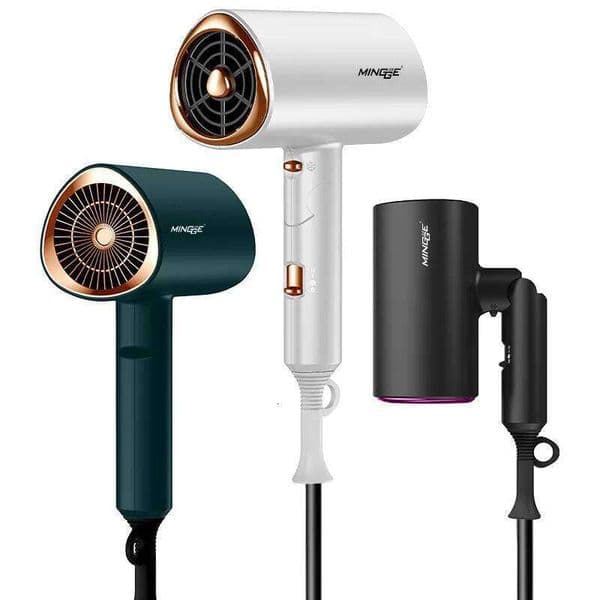 Popular Foldable Hair Dryer 1800W Blue Light Negative Ion Super Silent US/EU/UK/Plug 110V/220V Home Barber Recommended 26Y0520