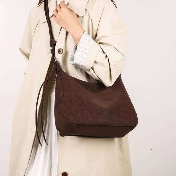 New 2026 Fall Winter Women's Tote Bag, Faux Suede Crossbody Shoulder Handbag, Spacious & Stylish Purse for Daily Work bolsa