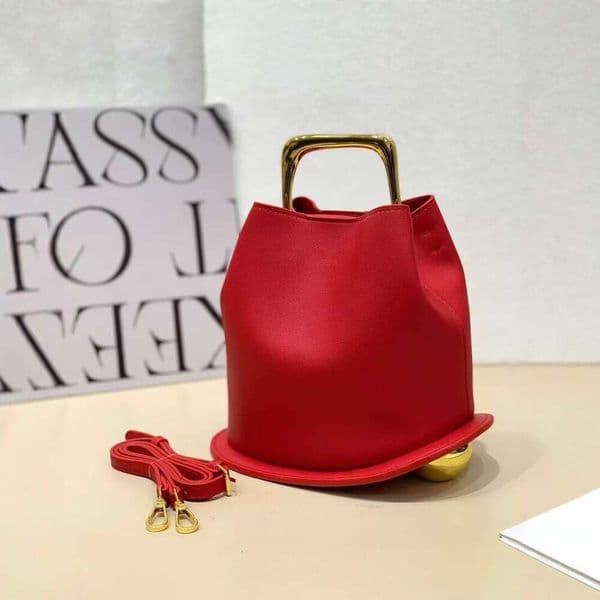 Cross-Border Urban Minimalist Irregular Handbag For Women New Casual Versatile Commuting Basket Bucket Bag Handbag Shoulder Bag Fashion Bag