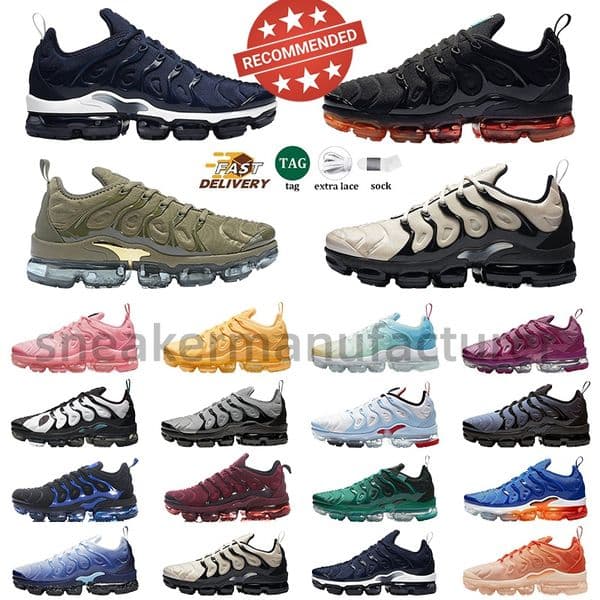 Tn Plus Running Shoes Mens Women Sneakers Triple White Black Cherrys Re Knicks University Blue Game Royal Obsidian Walking Sports Trainers