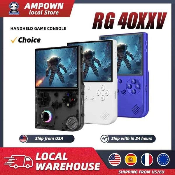 ANBERNIC RG40XXV Linux Retro Handheld Emulator 4" OCA H700 Joystick RGB Lighting5G WiFi Moonlight 3200mAh Gift 26L0523
