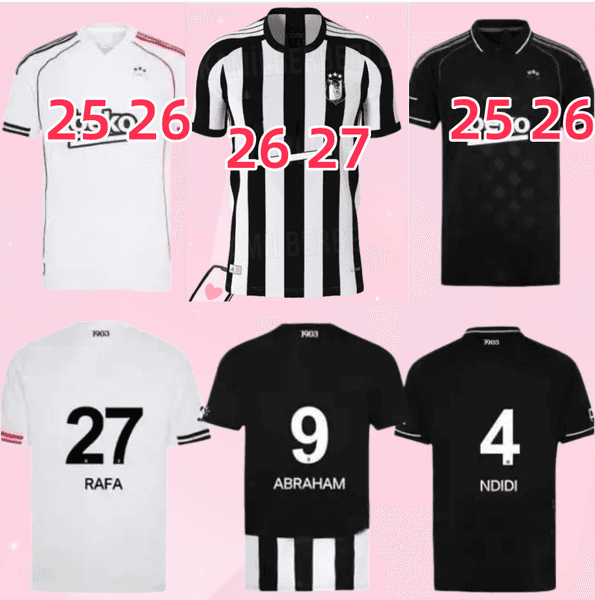 25 26 27 JK soccer jersey Besiktas Jimnastik Kulubu Karaman Deigo Costa Larin Ghezzal Vida Welinton jerseys men kids kits Home White Away Black football shirts 9999