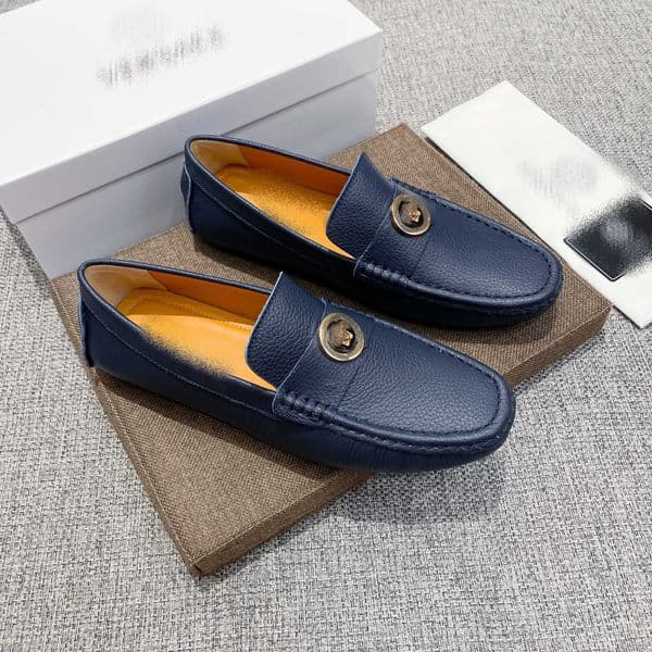 2026 designer men dress shoes black navy formal men casual shoes leather slip on Luxury gentle Mens evening shoes plus size