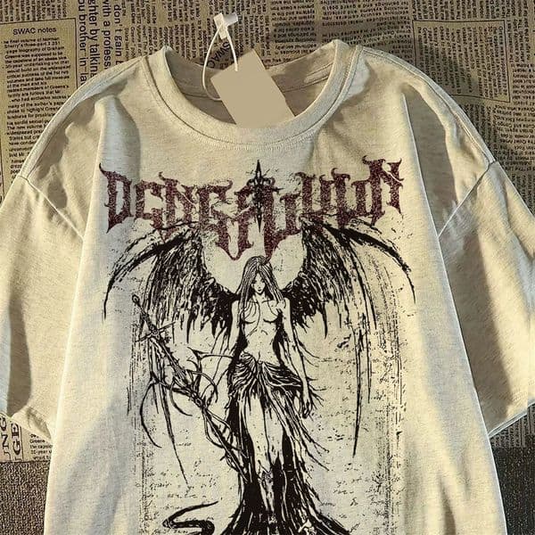Casual European-American Streetwear: Mens Loose-Fit Hip-Hop Graphic T-Shirt for Summertime