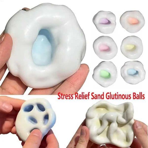 Stress Relief Sand Glutinous Balls Funny Sensory Toys Pinch Glutinous Rice Cake Ball Maker Slow Rebound Stress Relief Toy Z260523